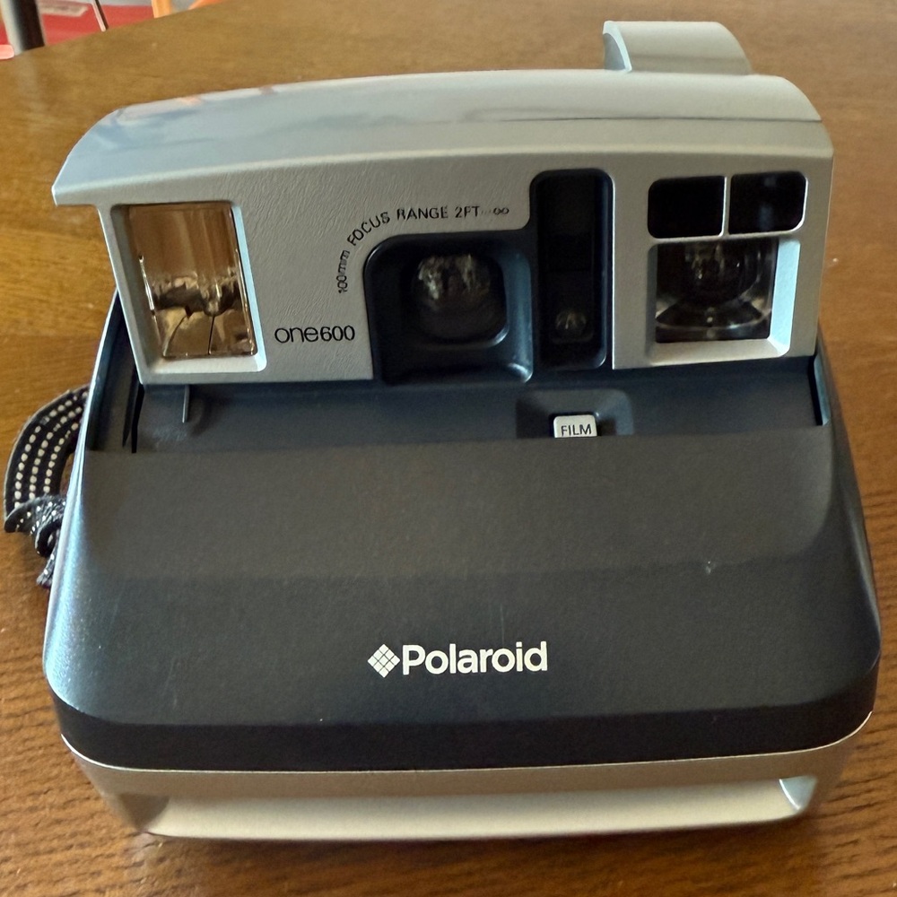 Polaroid One600 Instant Camera - Black and Silver